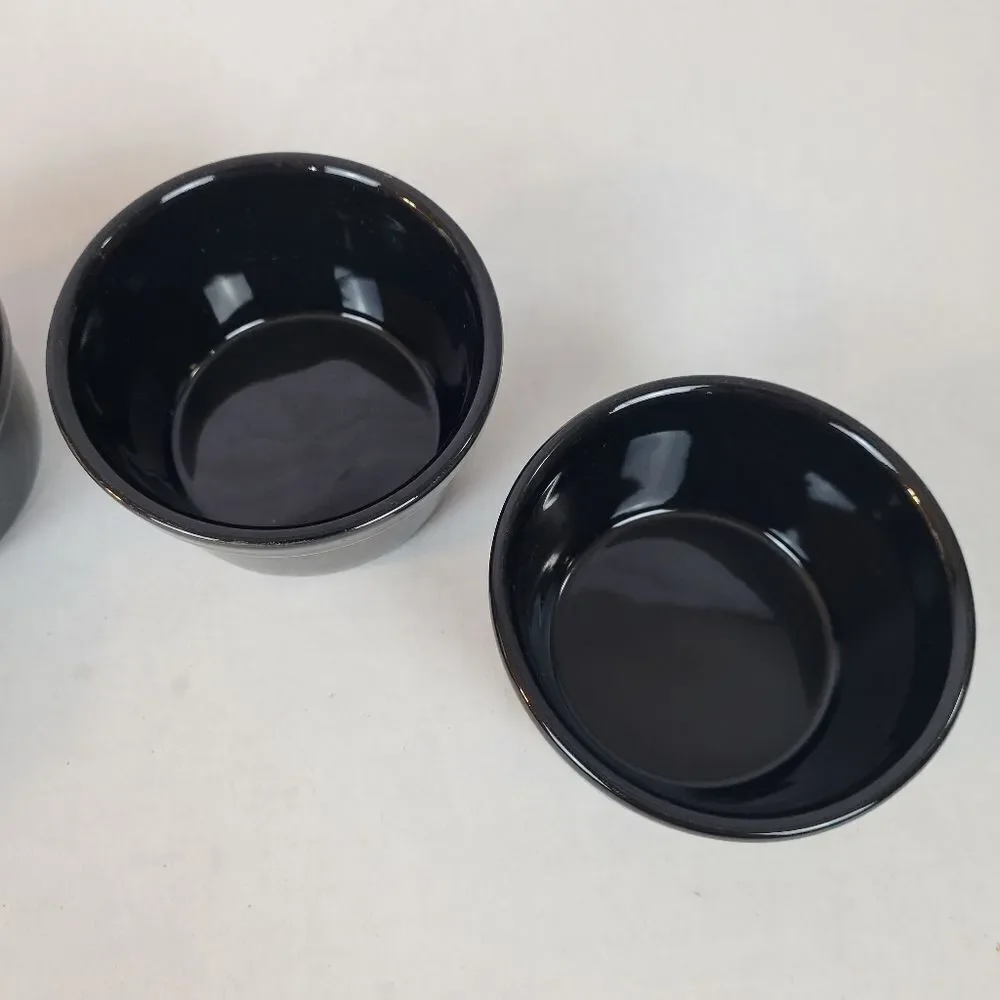 Basic Black Ramekins;‎ Set of 4